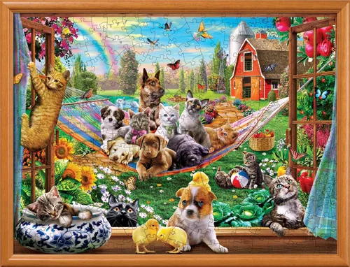 Miniatura 4 de MasterPieces - Rompecabezas de 300 piezas, formas grandes de agarre EZ, Siesta de la tarde, diversión para adultos, personas mayores, familia