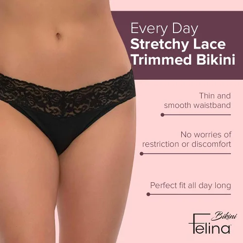 Miniatura 4 de Bikini de encaje súper elástico, paquete de 5