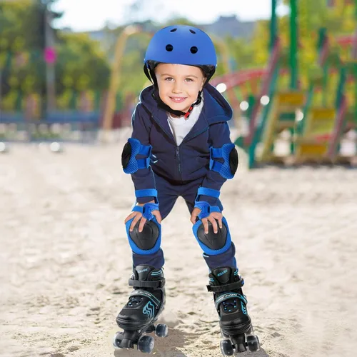 Miniatura 6 de Patines de ruedas ajustables para niños, para hombres, mujeres y niñas, con 8 ruedas de iluminación, para interiores y exteriores, patines