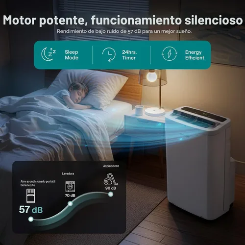 Miniatura 7 de SereneLife Portable Air Conditioner 14,000 BTU with Built-in Dehumidifier
