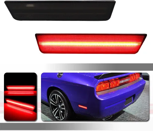 Miniatura 12 de juego completo de luces led amber transparentes compatibles con 2008 2009 2010 2011 2012 2013 2014 Dodge Challenger R/T Classic Rallye Redline SRT8