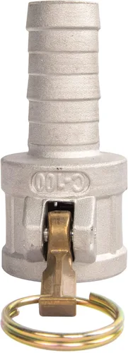 Miniatura 8 de 2 piezas de accesorios de bloqueo de leva fundida por gravedad de aluminio (parte B de 3 pulgadas) de manguera de leva y ranura, acoplador hembra