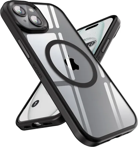 Miniatura 48 de SUCGLES Funda para iPhone 13 Pro Max con MagSafe, imán ultra fuerte N56, protección contra caídas de 12 pies, antiamarilleo, funda magnética