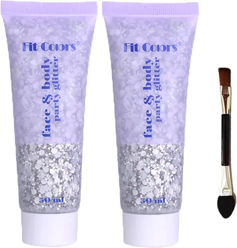 Miniatura 42 de Gel con purpurina para el cuerpo y la cara: Accesorios para conciertos de cantantes, disco, festival, rave, maquillaje con purpurina facial, 150 ml