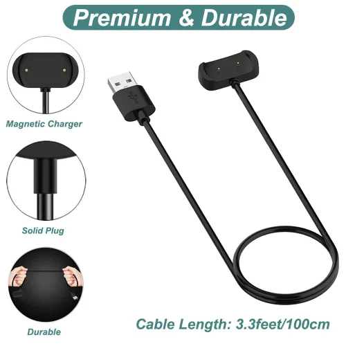 Miniatura 4 de Kissmart Cargador para Amazfit T-Rex Pro, Bip 5, Bip 3, Bip U Pro, GTS 4 Mini, GTS 2, GTS 2e, GTS 2, GTR 2, GTR 2e, GTR mini, cable de carga