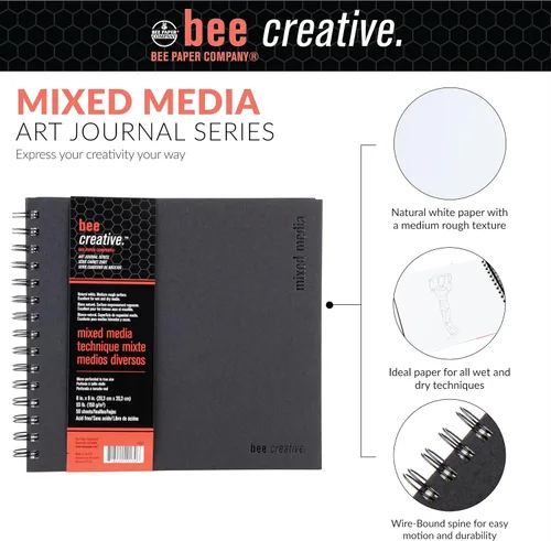 Miniatura 7 de Bee paper Company bee-20001 Creative libro de papel para marcadores.