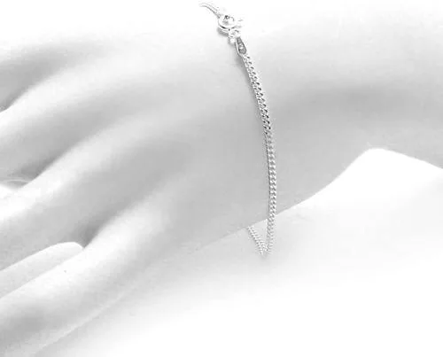 Miniatura 2 de ARGENTO REALE Auténtica plata de ley 925 de 0.059 in, 0.079 in, 0.118 in, 0.157 in, collar de cadena cubana para mujer 16-30