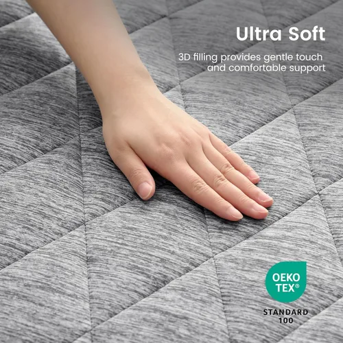 Miniatura 6 de Cozy Bliss Q-Max 0.45 - Protector de colchón refrescante a prueba de fugas, tamaño individual XL, suave, sin ruido, transpirable, con bolsillo