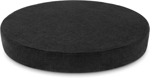 Miniatura 16 de Tromlycs Almohadilla de Cojín de Asiento Redondo para Silla de 14 Pulgadas para Sillas de Taburete Circular Cojín de Espuma Decorativo Beige
