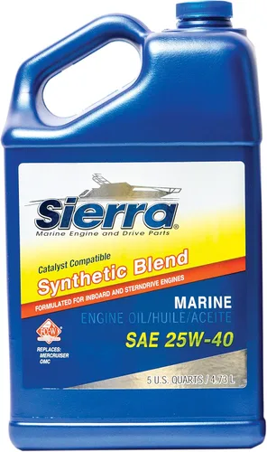 Sierra 25W40 Mezcla Sintética Catalizador Aceite de Motor