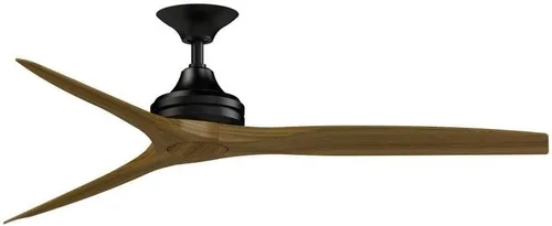 Miniatura 31 de Fanimation Spitfire - Ventilador de techo para interiores y exteriores de 60 pulgadas, níquel cepillado con cuchillas naturales