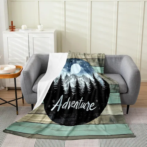 Miniatura 36 de Erosebridal American Flag Blanket 40x50 Army Green Camo Flannel Blanket for Bed Sofa Crib Bear Claw Hunting Theme Bedroom Decor Camoflage Camping