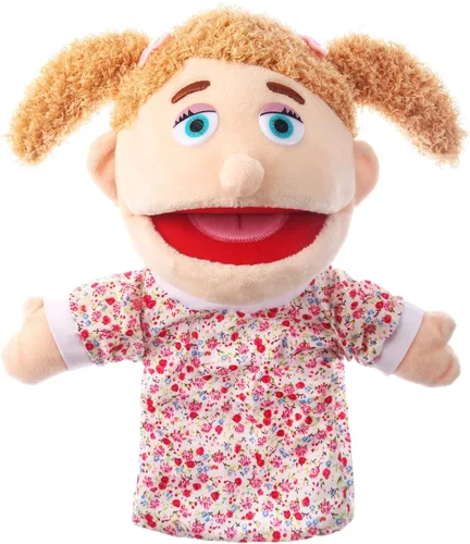 Miniatura 15 de 1 pieza de marionetas de mano familiares de 12 pulgadas, abuelos, mamá y papá, hermano y hermana, marionetas de mano de peluche para niños, juguetes