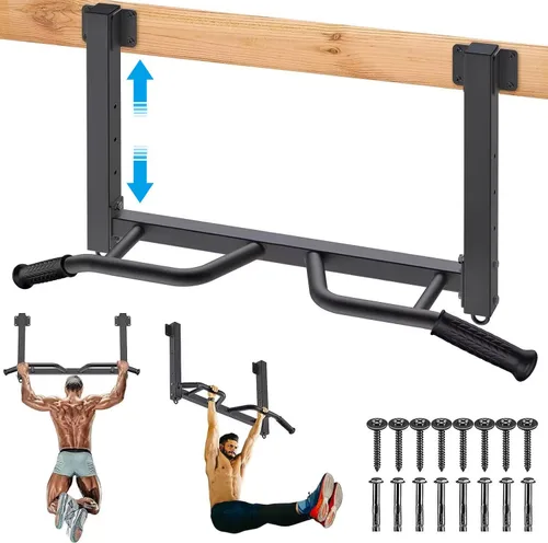 Miniatura 12 de Kipika 32" Ceiling Mounted Pull Up Bar - Heavy Duty, Highly Adjustable, Multifunctional Chin Up Bar - Home Gym System with Punching Bag Hanger and