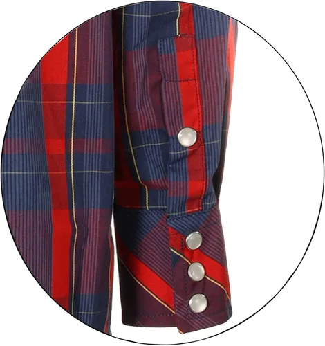 Miniatura 4 de Gioberti - Camisa de manga larga con botones de perla para niños