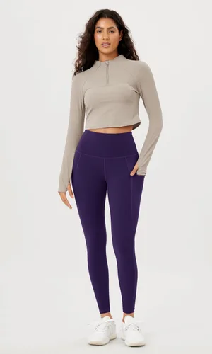 Miniatura 2 de ODODOS - Leggings de yoga con cintura alta y bolsillos para mujer, pantalones de yoga deportivos con control de abdomen, no se transparentan