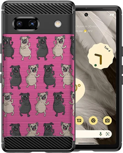 Miniatura 10 de CasesOnDeck Slim TPU Case Compatible with Google Pixel 7A (2023) / Pixel 7A Case [Flex Carbon] Cool Ultra Thin Slim Black TPU - Ouija Yes No