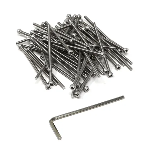 Miniatura 209 de iexcell 25 piezas M4 x 60/65/70/75/3.150 in paso de rosca 0.028 in acero inoxidable 304 cabeza hexagonal Tornillos Tornillos surtido Kit