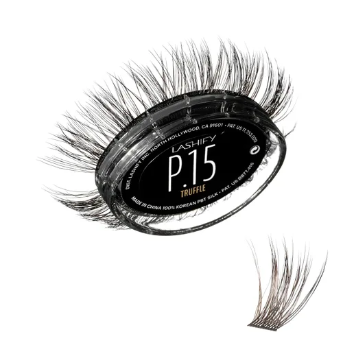 Miniatura 22 de Lashify Plushy - Pestañas postizas de 10 mm de gasa en negro, pestañas falsas fáciles de hacer DIY para un aspecto voluminoso pero aún natural