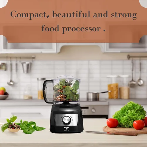 Miniatura 7 de Moss & Stone Mini procesador de alimentos de 3 tazas, picador de verduras fuerte para cortar en cubitos, picar, picar y hacer puré de 300 vatios