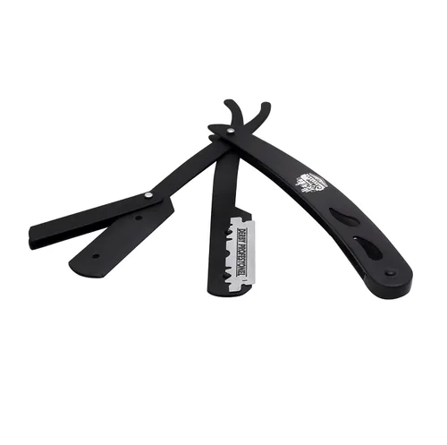 Miniatura 2 de the shave factory Factory - Kit de maquinilla de afeitar de borde recto, individual Maquinillas de afeitar de acero inoxidable para hombre