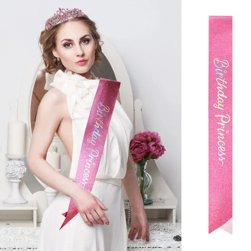 Miniatura 2 de Tiaras de cumpleaños para mujer, tiara de corona de princesa, coronas de feliz cumpleaños para mujeres, corona de cumpleaños para niñas, banda