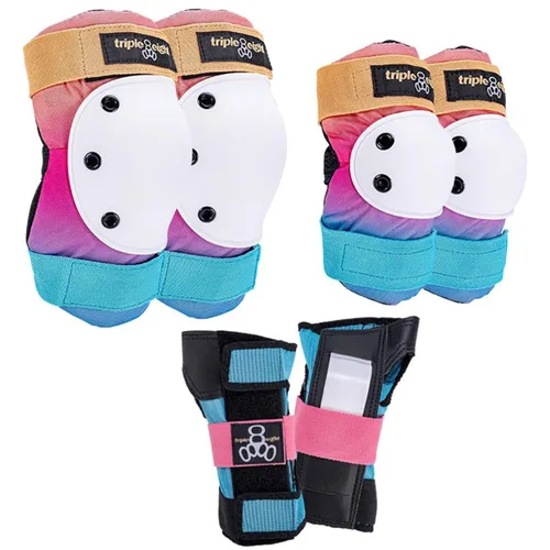 Miniatura 12 de Triple Eight Saver Series - Juego de protectores de rodillas, codos y muñecas (talla S, color negro)