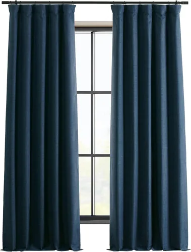 Miniatura 14 de HPD HALF PRICE DRAPES Cortinas opacas sólidas con aislamiento térmico para dormitorio, cortina de 84 pulgadas de largo (1 panel), cortinas opacas