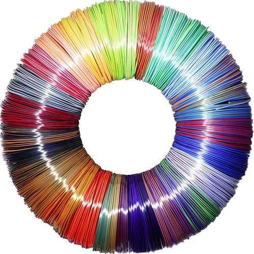 MIKA3D Paquete de muestra de recarga de filamento sedoso PLA de 25 colores 2 colores en 1, 25 tipos diferentes de seda PLA de dos colores, cada uno