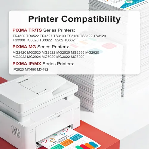 Miniatura 2 de PG-245 CL-246 XL Cartucho de tinta compatible con Canon 245XL 246XL (paquete combinado tricolor negro) para Cannon MX490 MX492 MG2522 TR4520 TR4500