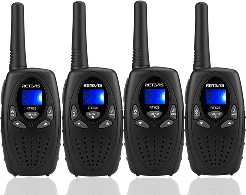 Retevis Walkie Talkies RT628, Walkie Talkies de largo alcance para adultos, clip para cinturón, bloqueo de llave y voz de cristal, radios familiares