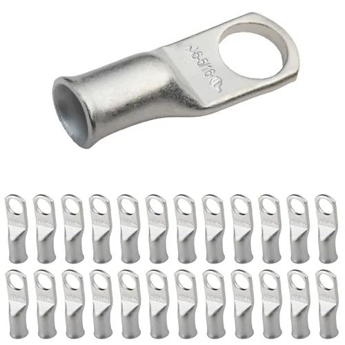 Miniatura 193 de SELTERM 5 piezas terminales de cable de cobre estañado 1/0 AWG perno de 1/2", extremos de cable de batería, terminales de anillo, conectores