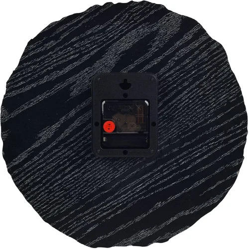 Miniatura 6 de JoFomp Reloj de pared de madera con anillo anual, funciona con pilas, reloj de pared silencioso de 12 pulgadas sin tictac, reloj de pared rústico