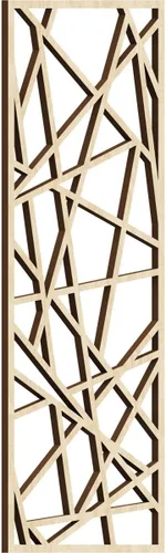Miniatura 92 de Conway Paneles de pared decorativos de madera con calado, 9 3/8 pulgadas de ancho x 24 3/8 pulgadas de alto x 1/4 de alto, aliso