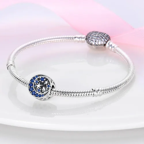 Miniatura 106 de Pandach Dijes colgantes de plata de ley 925 para pulseras y collares, dijes colgantes de Madonna con cuentas de girasol, joyería para mujer