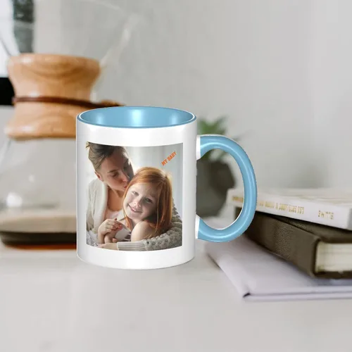 Miniatura 6 de Tazas de café con foto personalizadas, 11 onzas, tazas personalizadas con nombre de imagen/texto, regalos personalizados para el día de San Negro