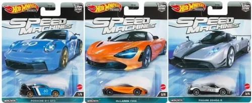 Miniatura 3 de Hot Wheels Car Culture 2023 Máquinas de Velocidad Paquete Completo de 5 Vehículos Fundidos de la Serie FPY86-959A