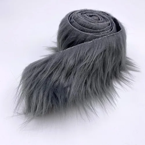 Miniatura 12 de Ice Fabrics Craft - Rollos precortados de tela de piel sintética, tiras de tela mohair de 2 x 60 pulgadas, súper suaves y mullidos, perfectos