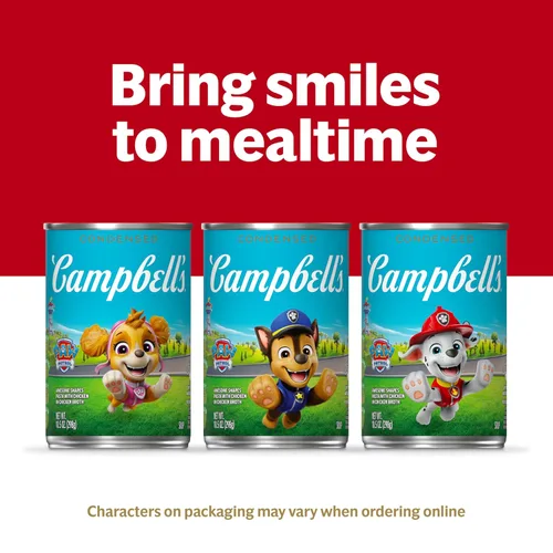 Miniatura 7 de Sopa condensada Campbell’s para niños, pasta Paw Patrol de formas impresionantes con pollo en caldo de pollo, lata de 10.5 onzas (paquete de 12)