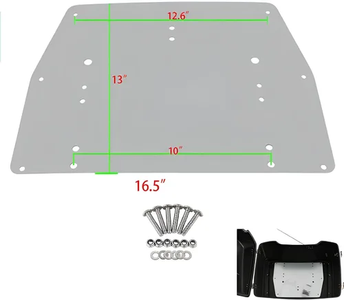Miniatura 8 de Tour Pack - Placa base de maletero con refuerzo interior para Harley Davidson Touring Modelos FLT FLHT FLHTCU FLHRC Road King Street Glide Road