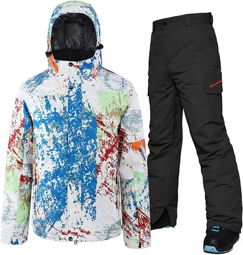 Miniatura 9 de HOTIAN Mens Ski Jackets Waterproof Snowsuits Insulated Outdoor Winter Coats