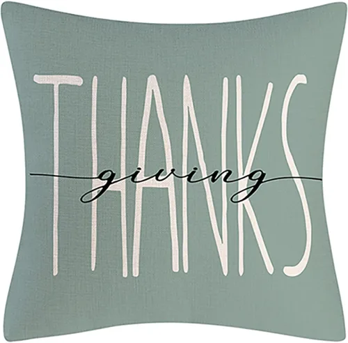 Miniatura 4 de Happy Fall - Funda de almohada decorativa de otoño para interiores y exteriores, funda de cojín de lino con calabaza azul acuarela para sofá, sala