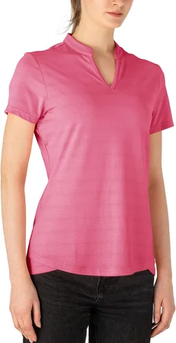 Miniatura 123 de Gopune Polo de golf con cuello en V para mujer, sin cuello, manga corta, ligera, de secado rápido, camisetas de tenis para correr