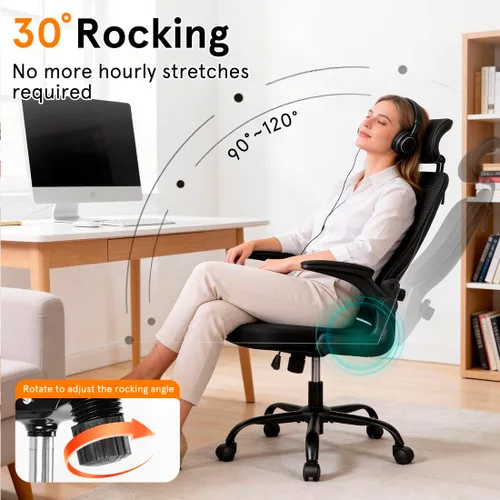 Miniatura 4 de Silla de oficina, silla de juegos, silla de escritorio, cómoda silla de computadora, silla ergonómica de oficina, silla de oficina de malla
