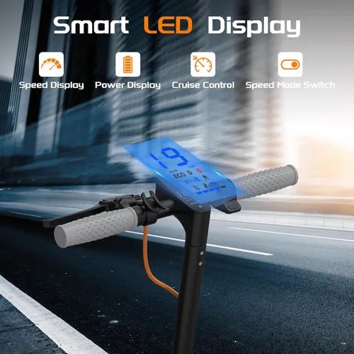 Miniatura 6 de NAVIC Electric Scooter with Dual Suspension, 8.5”/10" Tires, 350W/500W Motor, 19/22 Mph, Max 22/25/27/49Miles Range, Foldable E Scooter for Adults