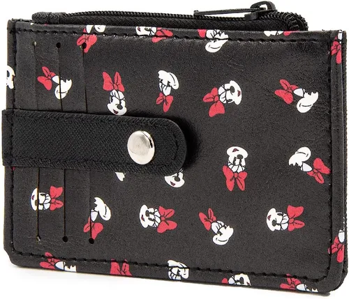 Miniatura 8 de Buckle-Down, Disney, cartera para mujer con 3 ranuras para tarjetas, 1 cremallera para monedas, 1 ranura para identificación con ventana, 4.5 x 3.0