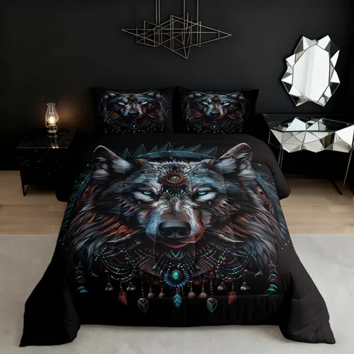 Miniatura 30 de Castle Fairy - Juego de funda de edredón con bandera estadounidense tamaño King, ropa de cama para niñas y adolescentes, funda de edredón con Multi