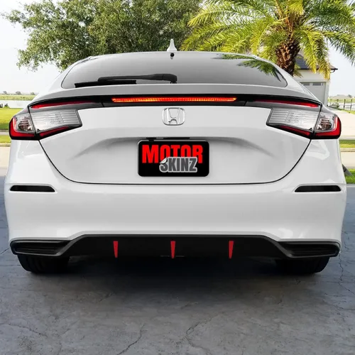 Miniatura 7 de SlickMod Protector de vinilo para luces traseras, precortado, tinte ahumado, para Honda Civic Hatchback 2022-2023