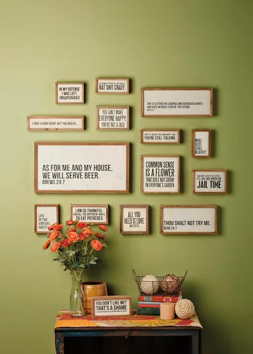Miniatura 3 de Primitives by Kathy Decoración rústica de granja, arte de pared inspirador, decoración de mesa/estante de madera, accesorios de cocina bohemios de 5