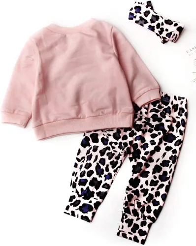 Miniatura 2 de MIEKISA Conjunto de ropa para bebés y niñas, 3 piezas